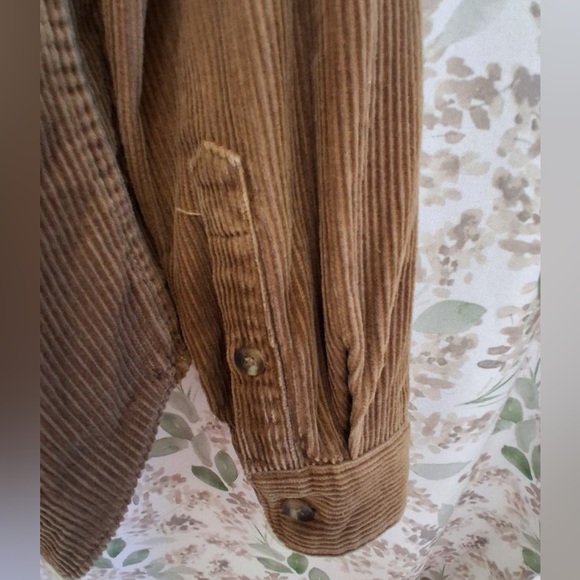 GAP Men's Brown Corduroy Shirt Jacket LARGE - Picture 5 of 7